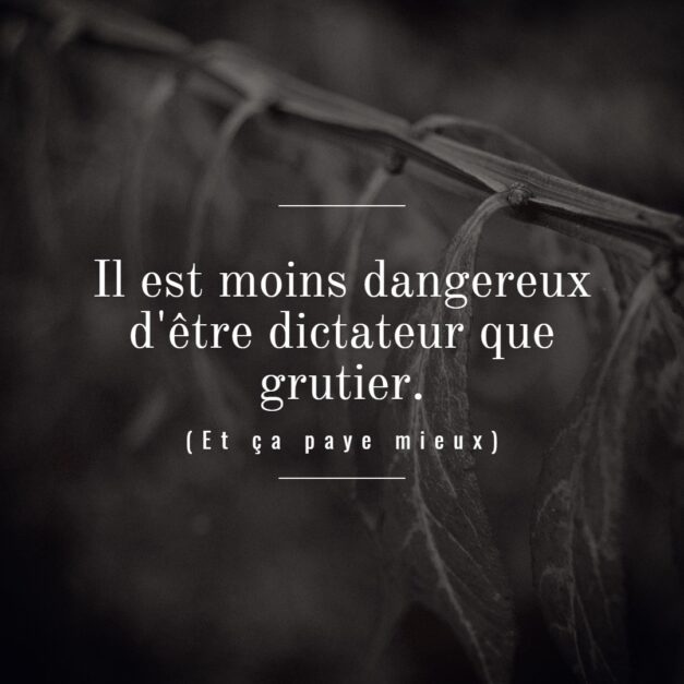 9 décembre 2020 [Le danger d’être chef d’un pays]