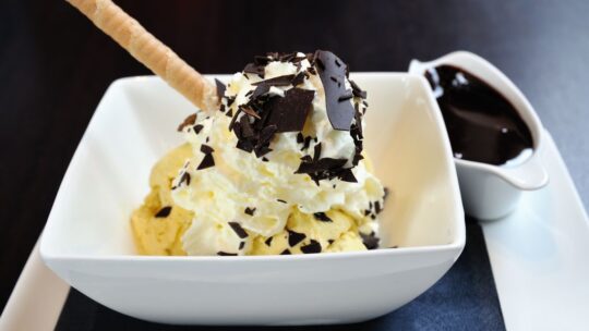 Une Dame Blanche, mais le dessert, cette fois-ci