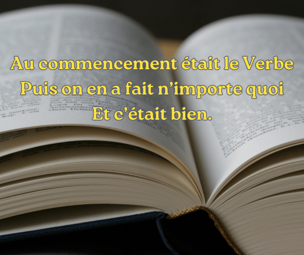 30 septembre 2023 [Piétiner le langage]