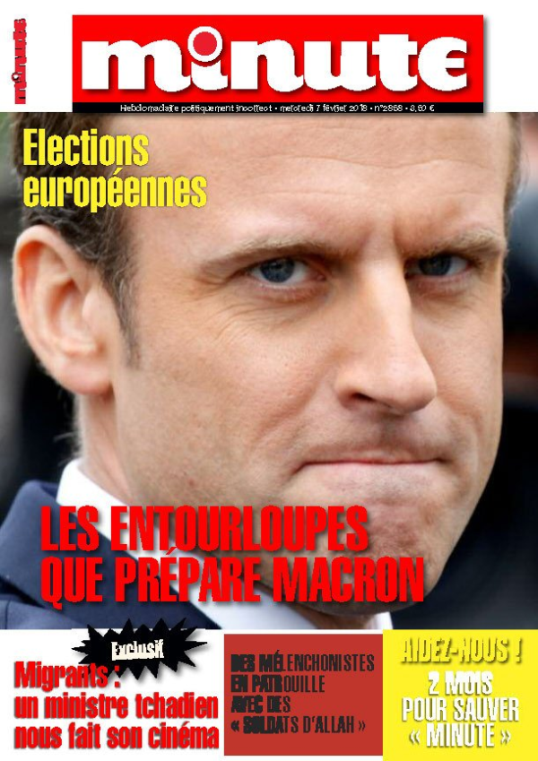Une du magazine Minute